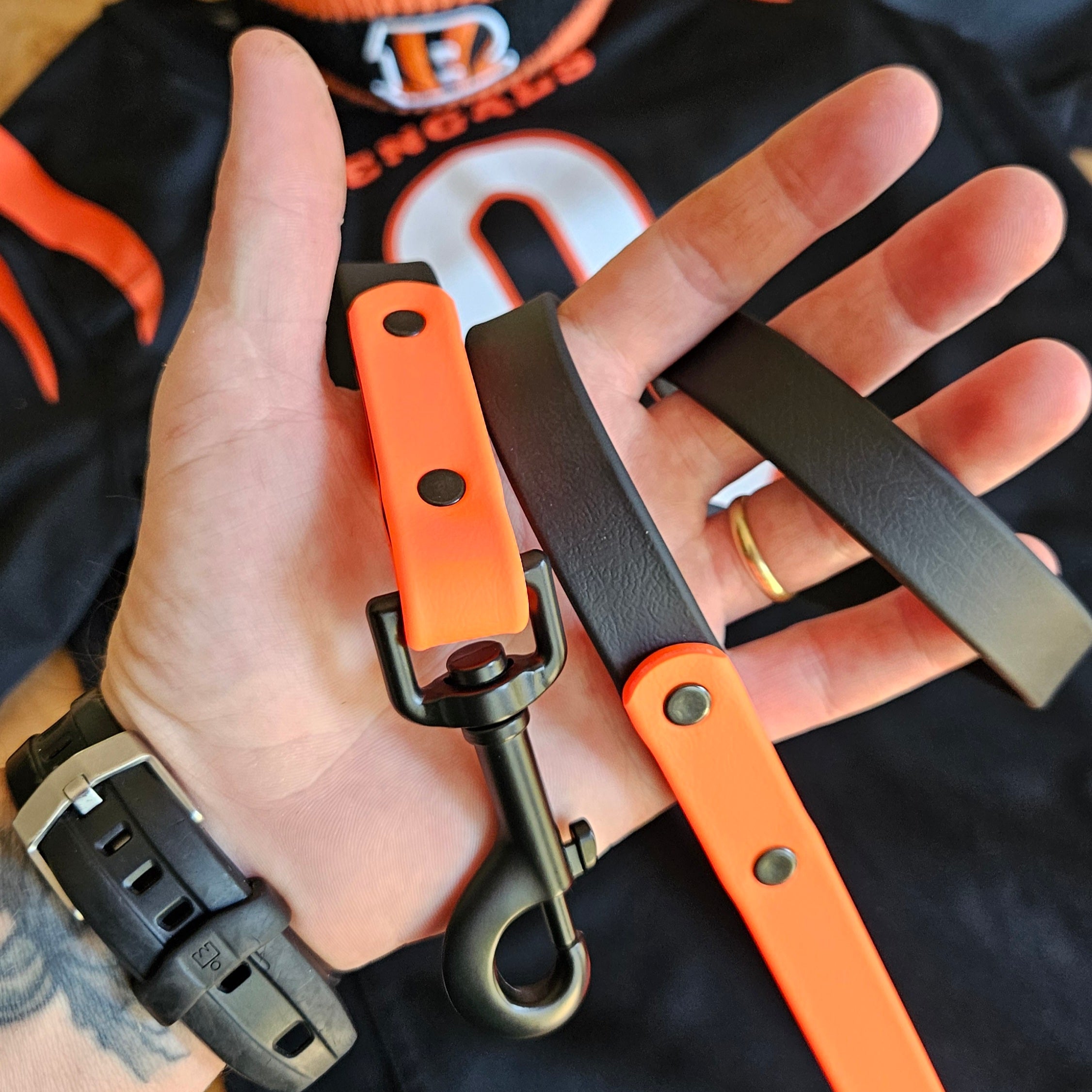 Two-Tone Dog Leash: Waterproof & Odor-Free Leash, Custom Colors
