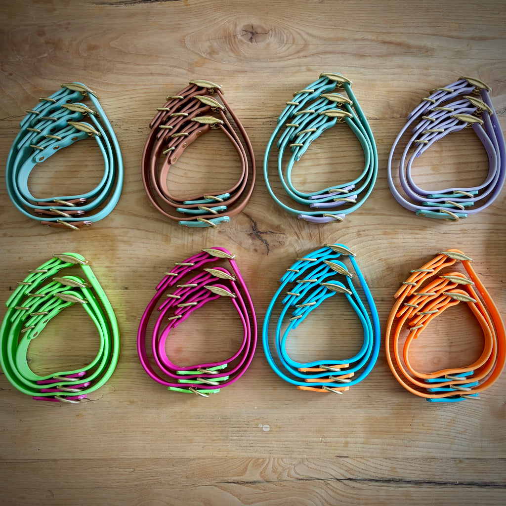 Two-Tone 3/4 Inch Dog Collar: Custom Colors, Waterproof, Odor-free, Biothane
