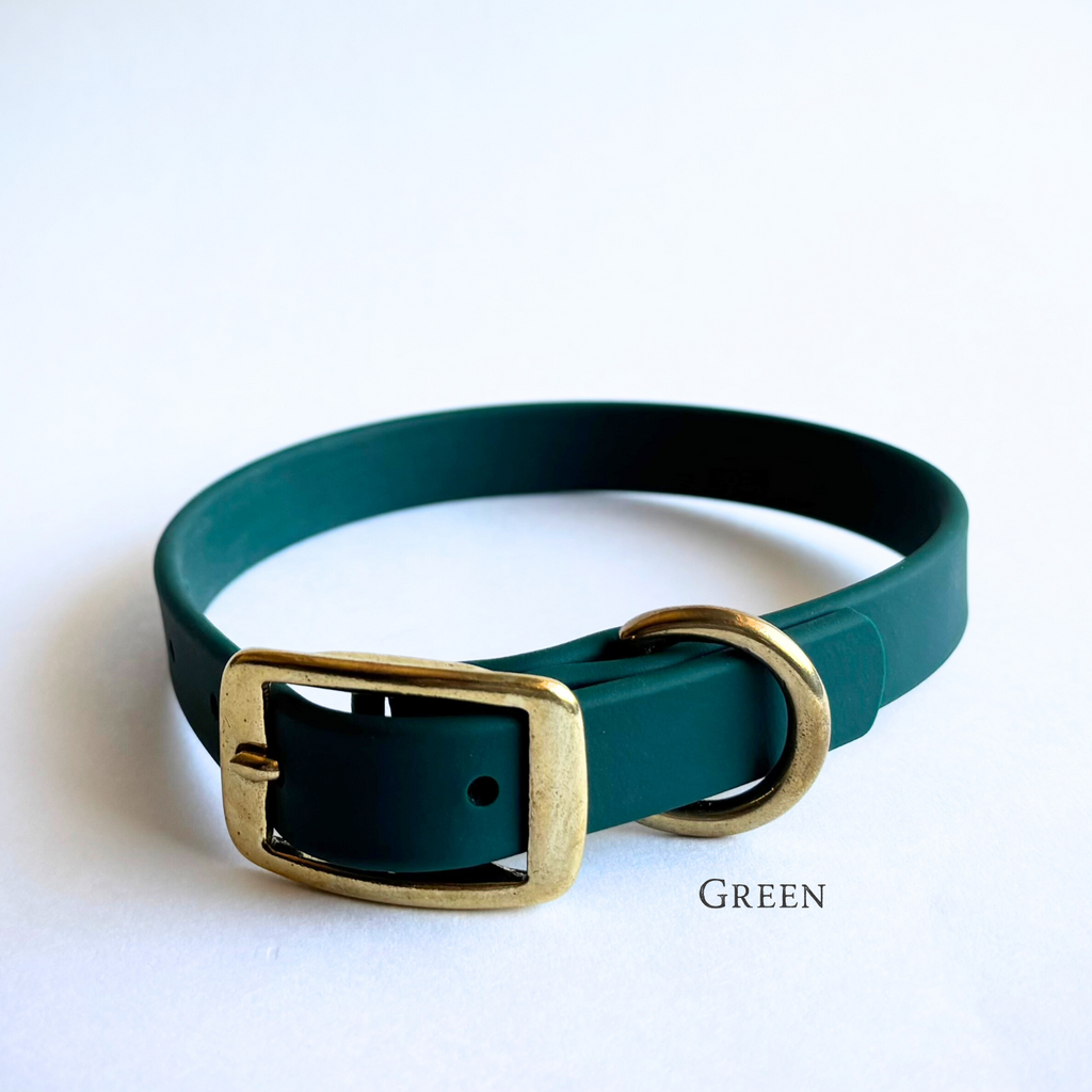 Single-Tone 3/4 Inch Dog Collar: Waterproof, Odor-Free, Biothane