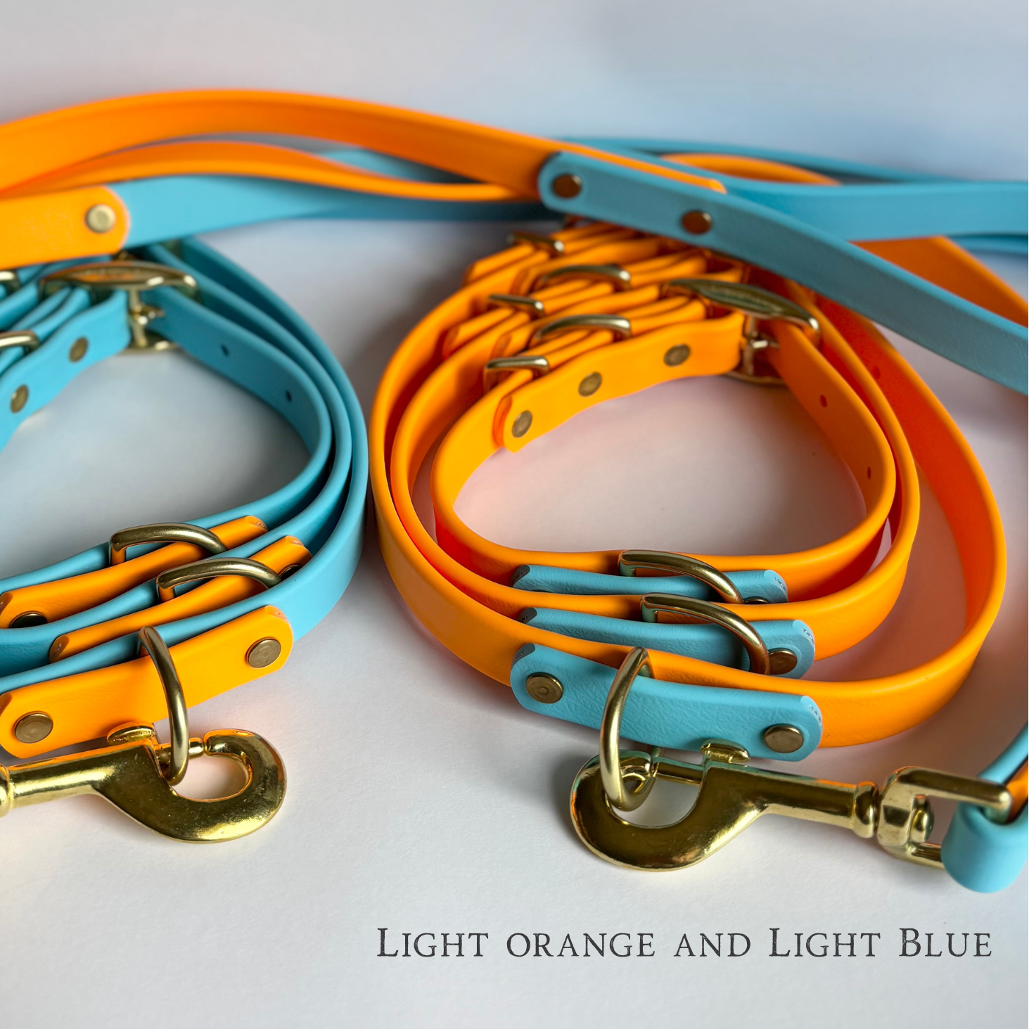 Two-Tone 3/4 Inch Dog Collar: Custom Colors, Waterproof, Odor-free, Biothane