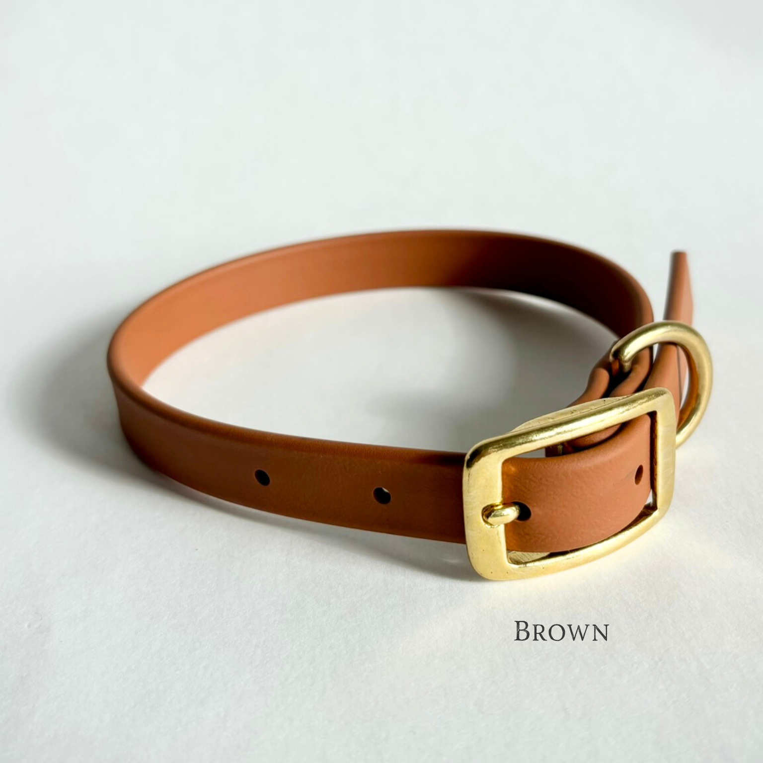Single-Tone 3/4 Inch Dog Collar: Waterproof, Odor-Free, Biothane
