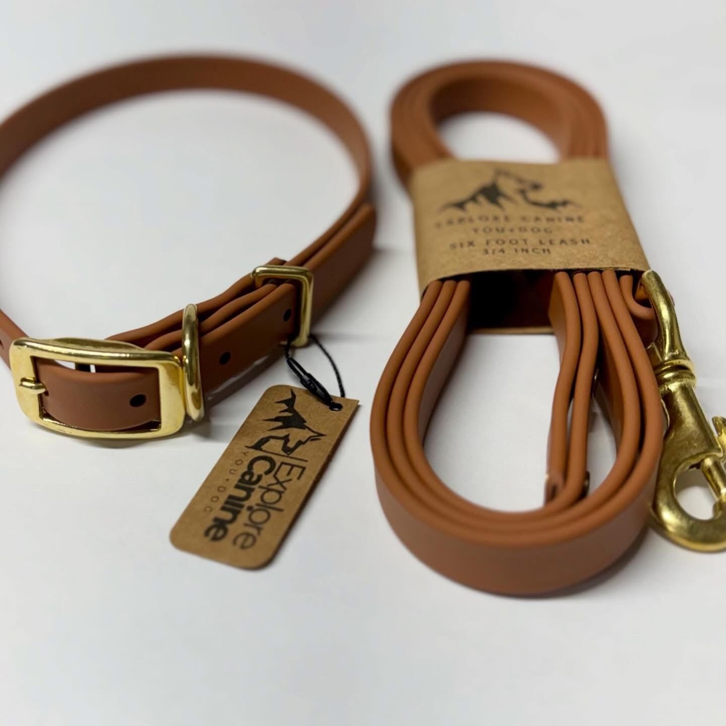Single-Tone 3/4 Inch 6 Foot Dog Leash: Waterproof, Odor-Free, Biothane