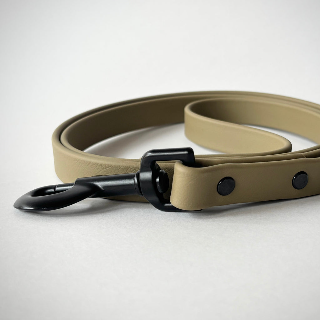 Single-Tone 3/4 Inch 6 Foot Dog Leash: Waterproof, Odor-Free, Biothane