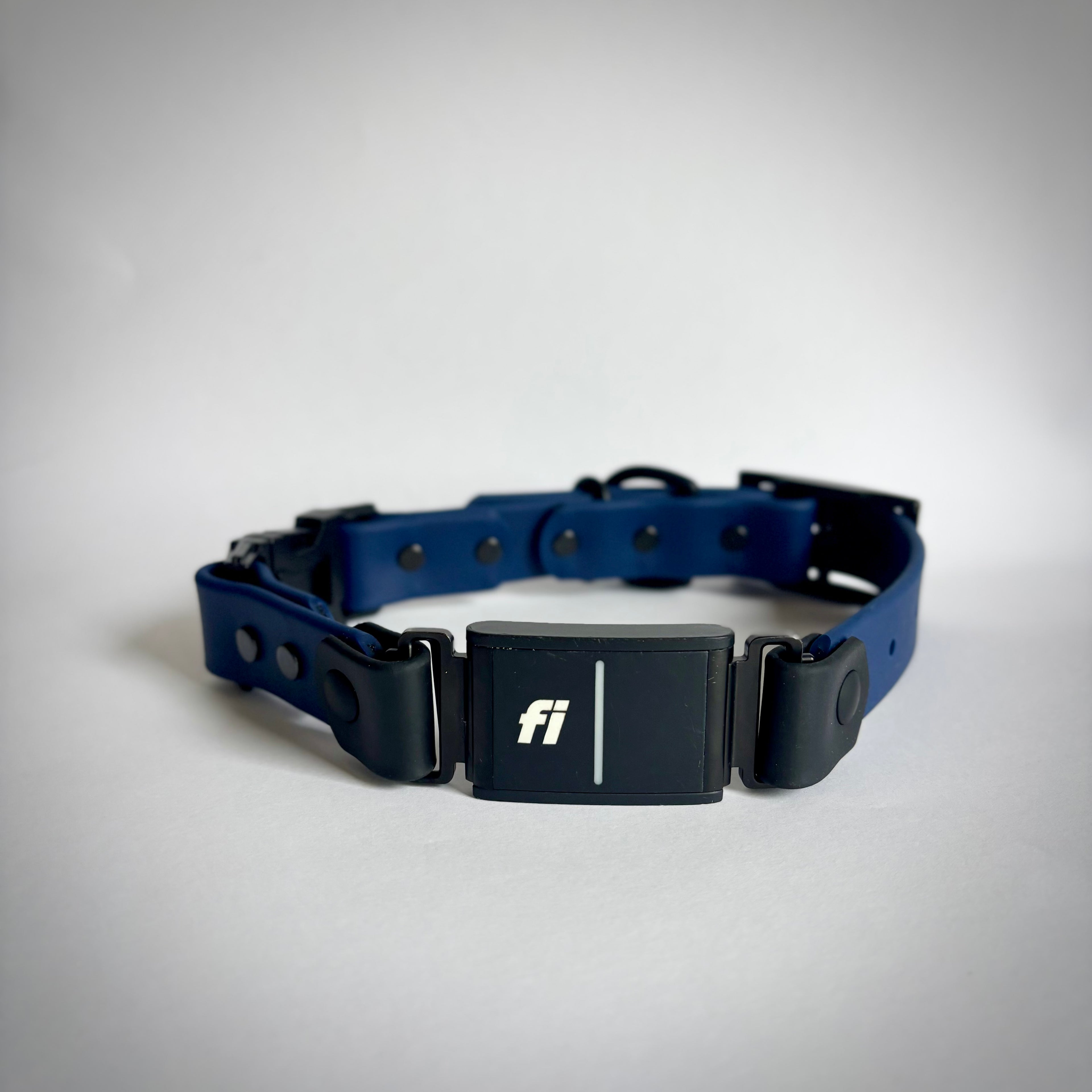 Fi Compatible 1” Quick Release Dog Collar | Waterproof BioThane | Adjustable Replacement Strap | Black Hardware | Made in USA