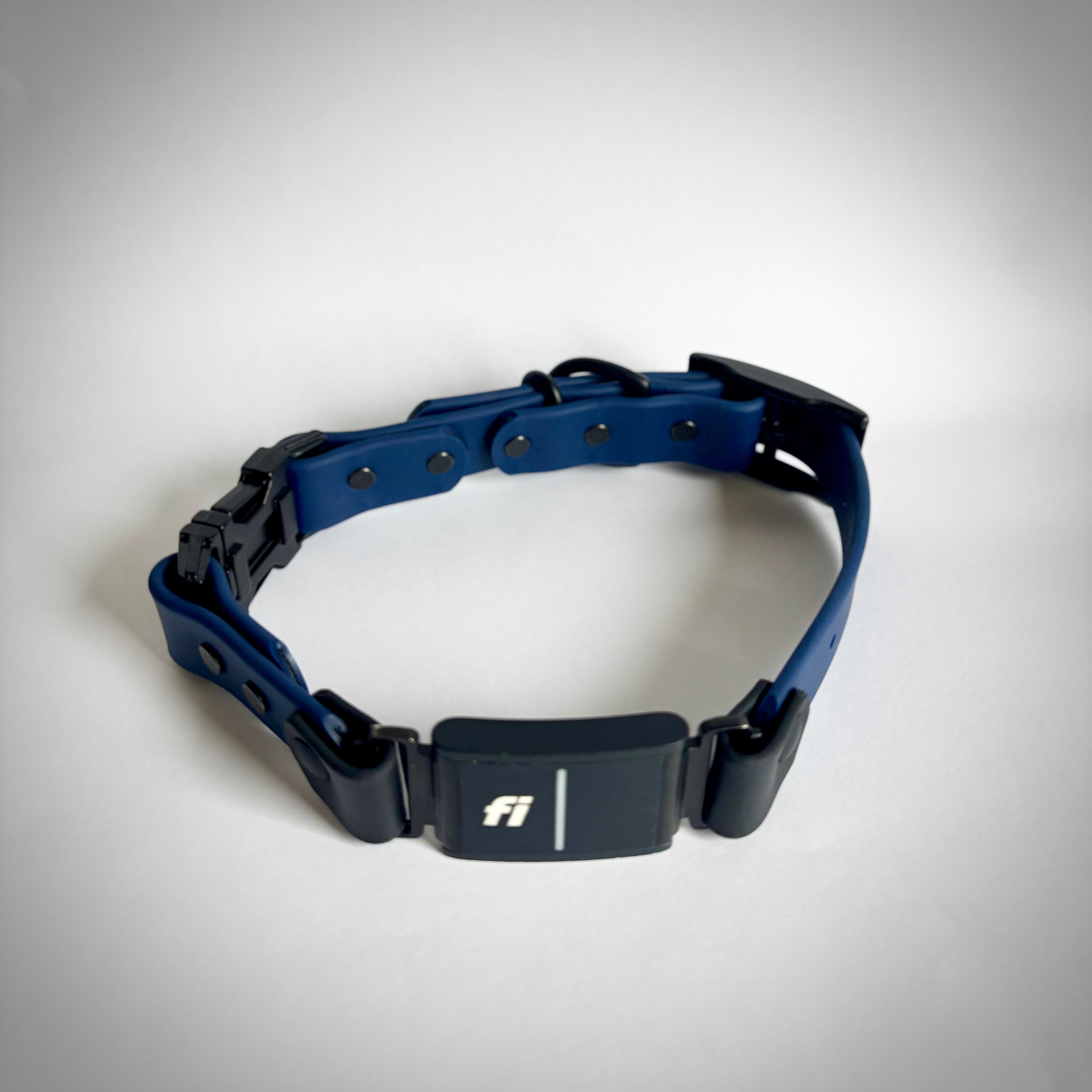 Fi Compatible 1” Quick Release Dog Collar | Waterproof BioThane | Adjustable Replacement Strap | Black Hardware | Made in USA