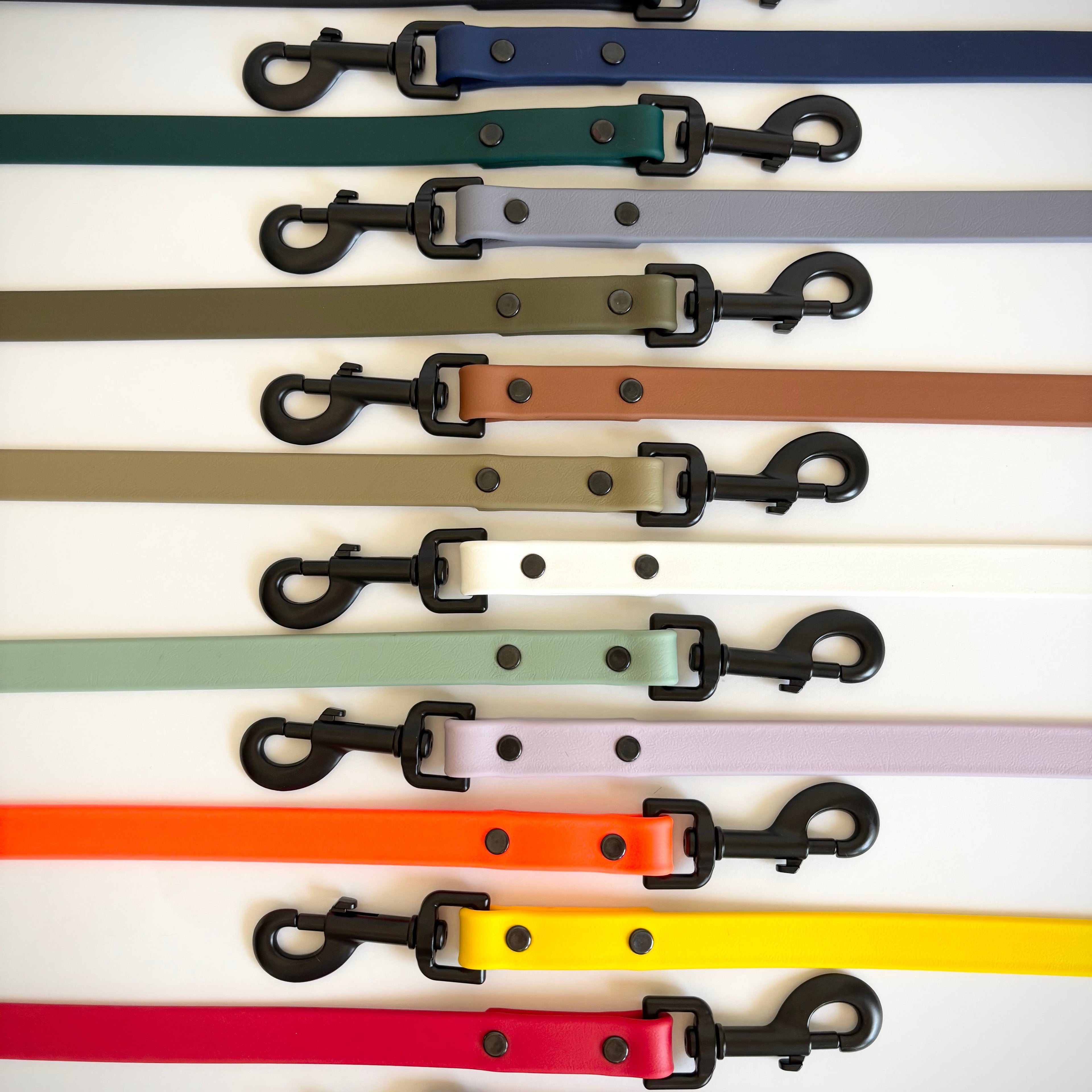 Single-Tone 3/4 Inch 6 Foot Dog Leash: Waterproof, Odor-Free, Biothane