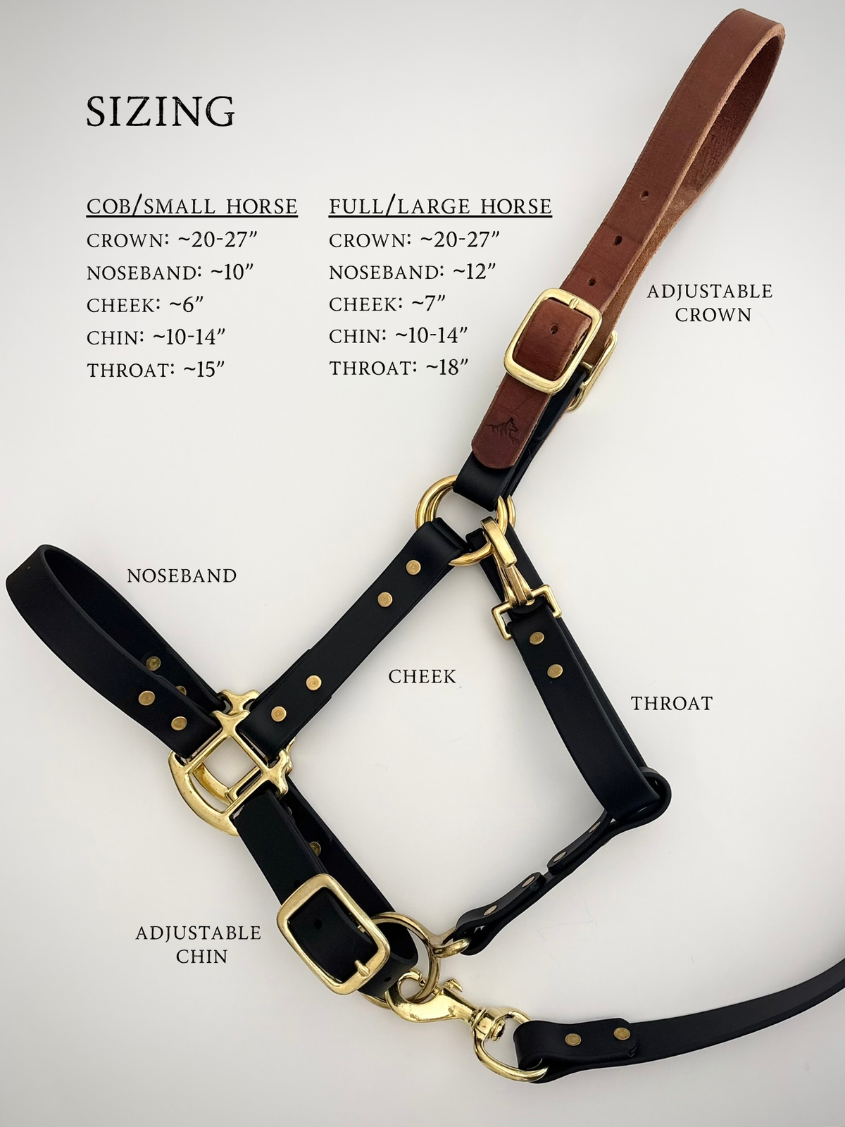Adjustable Horse Halter and Lead Rope - Waterproof