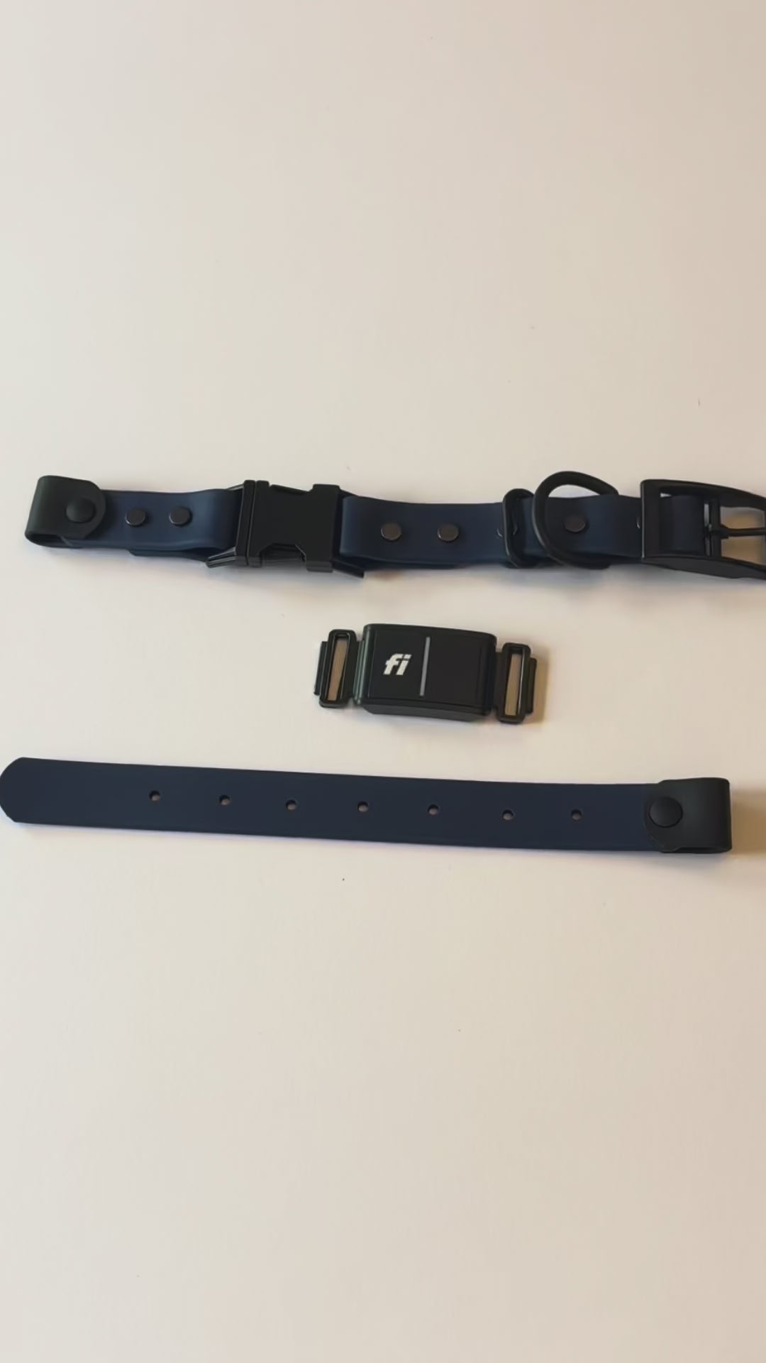 Fi Compatible 1” Quick Release Dog Collar | Waterproof BioThane | Adjustable Replacement Strap | Black Hardware | Made in USA