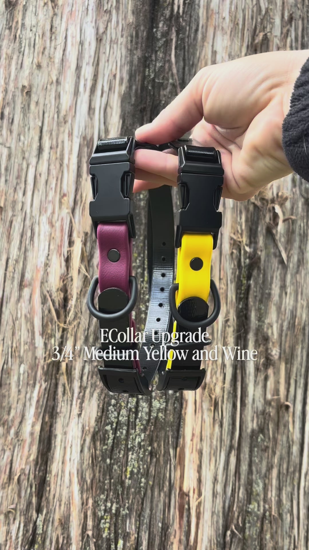3/4 Inch Side Release E-Collar Replacement Strap FULL SET