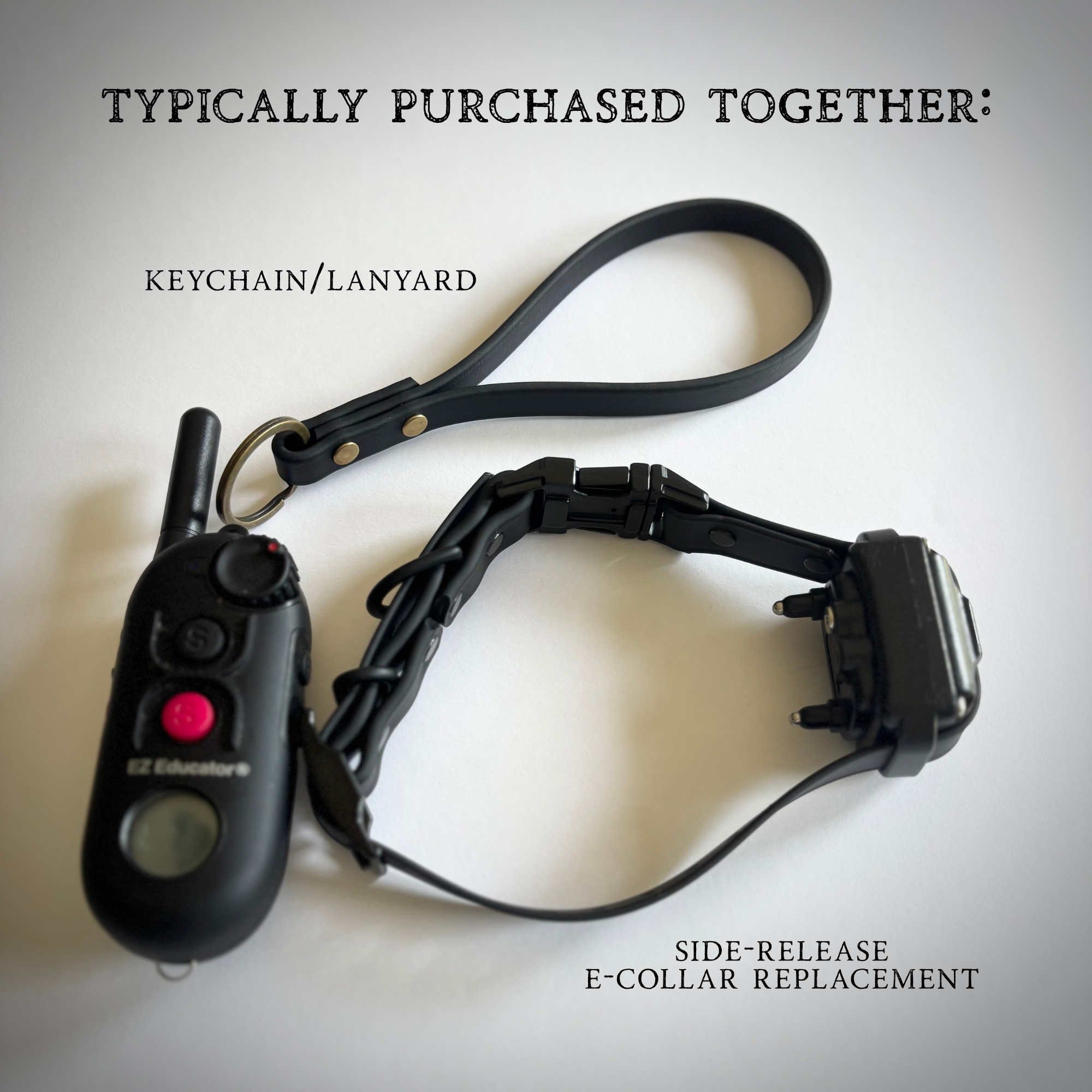 Side Release E-Collar Replacement Strap FULL SET